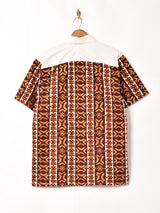 総柄 半袖シャツ