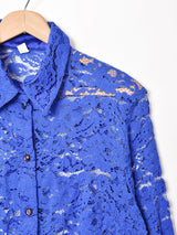 長袖 レースシャツ