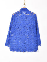 長袖 レースシャツ