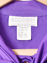 パフスリーブ ボウタイブラウス