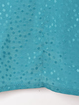 織り柄 長袖ブラウス