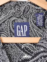 GAP ペイズリー柄 オープンカラー半袖シャツ