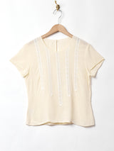 レーステープ 半袖トップス