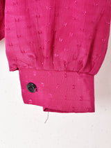 イギリス製 ビッグカラー長袖ブラウス