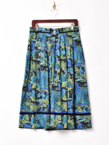 総柄 フレアスカート