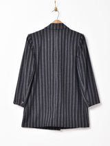ストライプ柄 テーラードジャケット