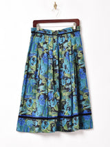 総柄 フレアスカート