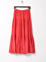 シルク ティアードスカート