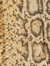 パイソン柄 ラメ長袖シャツ