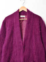 パフスリーブ アンゴラカーディガン