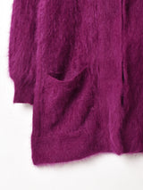 パフスリーブ アンゴラカーディガン