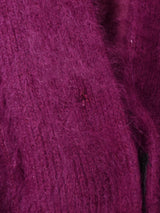 パフスリーブ アンゴラカーディガン