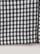 オーストリア製 ギンガムチェック 刺繍 レースアップスカート