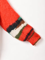 風景 ビッグシルエット モヘアカーディガン