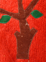 風景 ビッグシルエット モヘアカーディガン