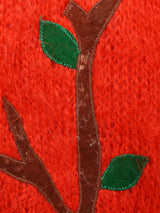 風景 ビッグシルエット モヘアカーディガン