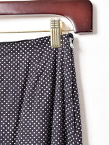 ドット×ギンガムチェック マキシ丈 ティアードスカート