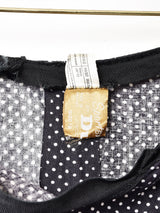 ドット×ギンガムチェック マキシ丈 ティアードスカート