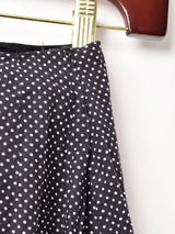 ドット×ギンガムチェック マキシ丈 ティアードスカート