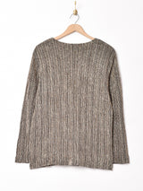 アメリカ製 ラメ入りレイヤード風トップス