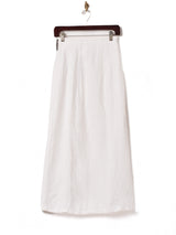 サイドボタン リネン タイトスカート