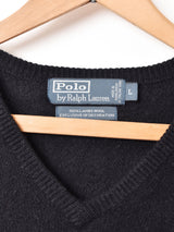 Ralph Lauren Vネック ワンポイントセーター
