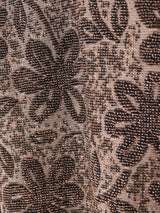 花柄 Vネックカットソー