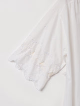 70's  アメリカ製 ドット柄 レース 刺繍 ガウン