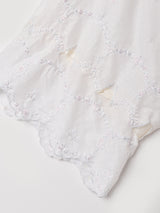 70's  アメリカ製 ドット柄 レース 刺繍 ガウン