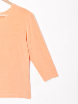 アメリカ製 7分袖 クルーネックカットソー