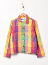 ブロックチェック コットンジャケット