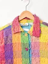 ブロックチェック コットンジャケット