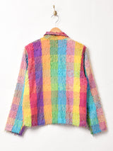 ブロックチェック コットンジャケット