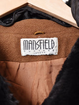 ファーカラーコート