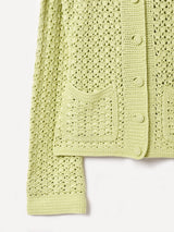 クロシェ 長袖カーディガン