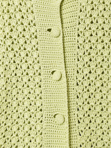 クロシェ 長袖カーディガン