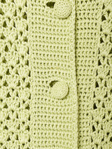 クロシェ 長袖カーディガン