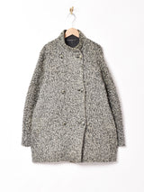 イタリア製 スタンドカラーコート