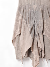 イタリア製 リネン レースデザイン キャミソールワンピース