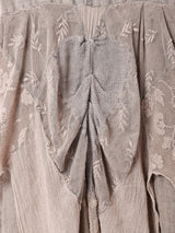 イタリア製 リネン レースデザイン キャミソールワンピース