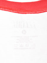NIRVANA ロゴプリント リンガーTシャツ