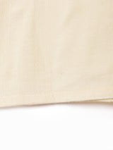 花刺繍 カットワーク ノーカラートップス