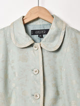 織柄 ラウンドカラージャケット