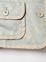 織柄 ラウンドカラージャケット