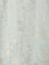 織柄 ラウンドカラージャケット