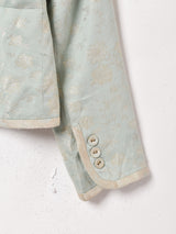 織柄 ラウンドカラージャケット