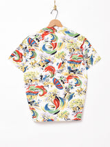 Emerald Motel総柄 オープンカラー半袖シャツ