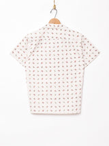 Emerald Motelスモールペイズリー柄 オープンカラー 半袖シャツ