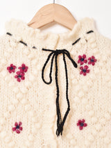 フラワーデザイン カーディガン