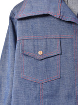 70's パッチ付き デニムシャツ